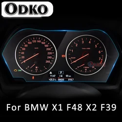 For BMW X1 F48 X2 F39 Dashboared Protector Car Accessories Interior Speedometer Sticker transparent TPU Film refit Anti-scratch