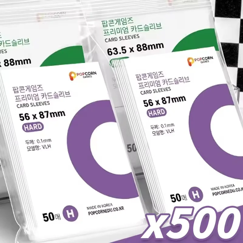 500-1 Buah HD Transparan Kartu Idola Kpop Kartu Lengan Pelindung Permainan Poker Pelindung Tahan Air Lengan Tempat Foto Papan Permainan