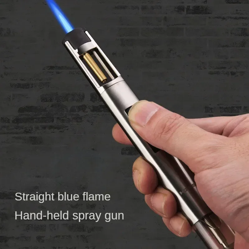 

New Honest Windproof Metal Torch for Men Refillable Pen Lighter Jet Flame Butane Lighter Welding Gun Kitchen BBQ Camping Gadgets