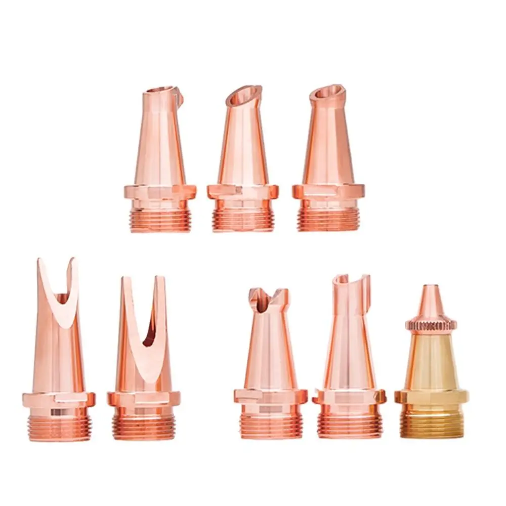 Bico de soldagem a laser, tocha de soldagem de cobre vermelho, bico laser portátil reforçado, consumíveis, acessórios de soldagem, ferramentas