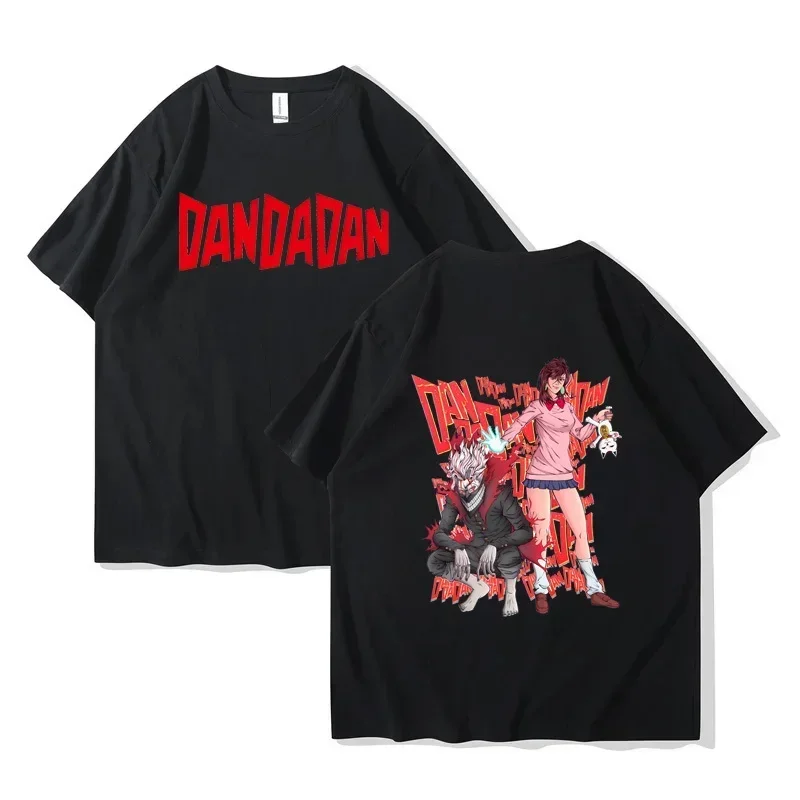 Dandadan Okarun Cotton T-shirt Men Women Breathable Classic 2000s University T Shirt Korean Clothes Aesthetic Hip Hop