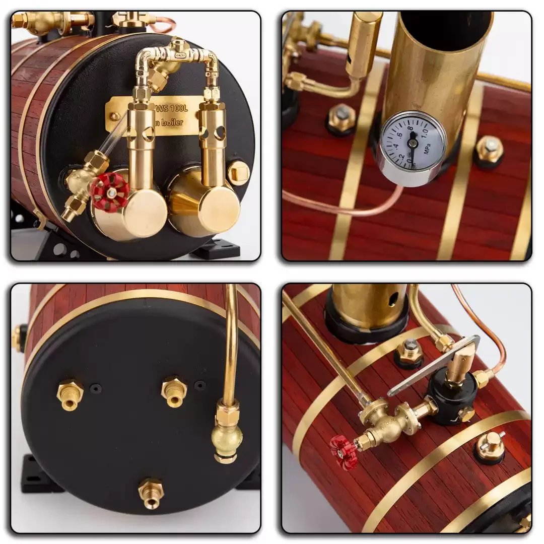 

WS100XL high efficiency steam engine boiler, retro model marine boiler, boiler model, toys