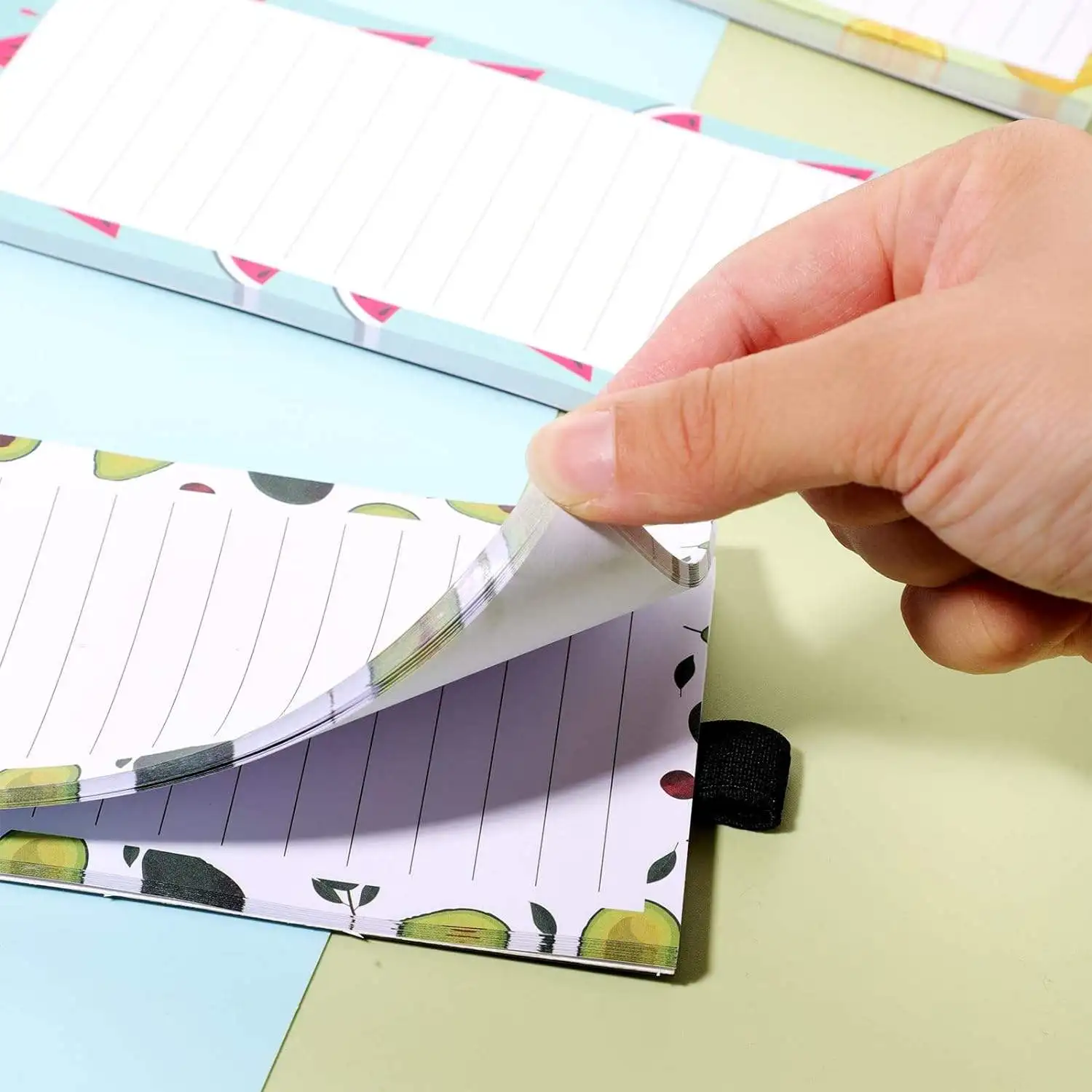 3 unids/set Bloc de notas magnético personalizable Bloc de notas divertido y funcional para compras de comestibles imán para nevera toma de notas