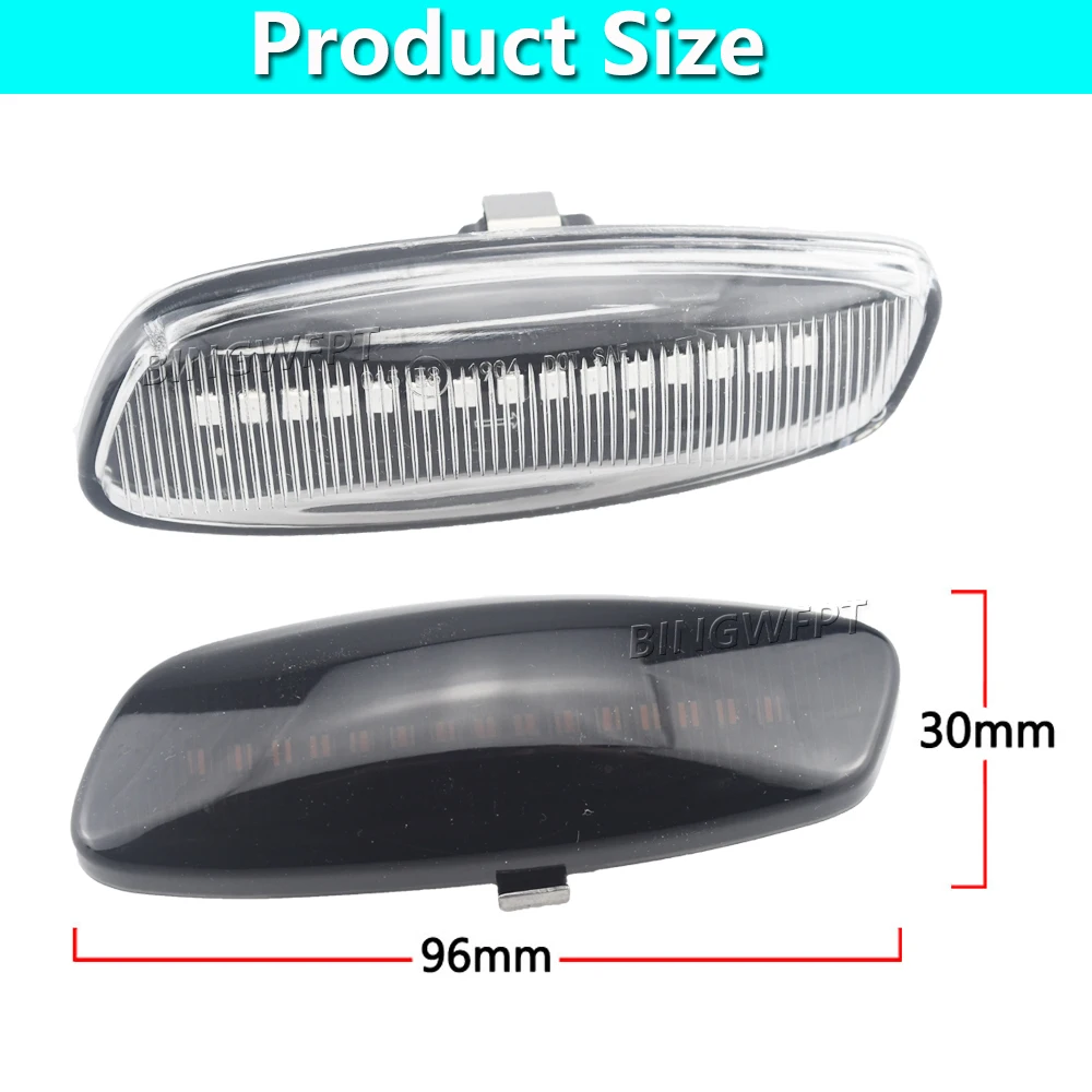 2 Pieces Led Dynamic Side Marker Turn Signal Light Sequential Blinker For Peugeot 308 207 3008 5008 For Citroen C4 C3 C5 DS3 DS4