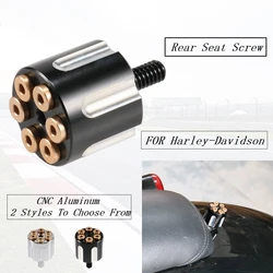 NEW For Harley Touring Road King Street Glide Softail Dyna Sportster XL Street Bob Motorcycle Black/Chrome Seat Bolt Tab Screw