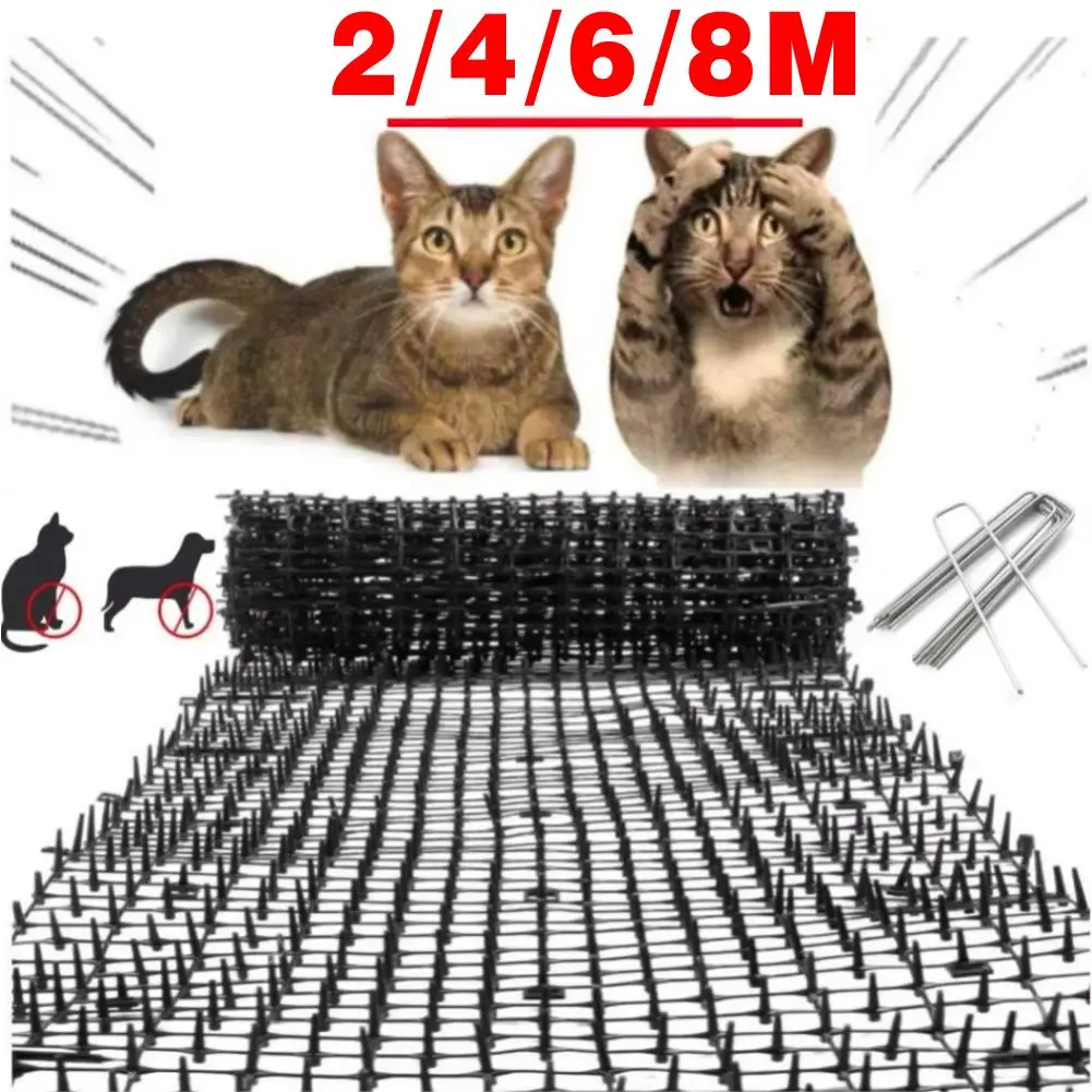 Tapis répulsif anti-chats pour jardin, bandes à picots, filet anti-chats, dissuasion par pointes, empêche chats et chiens de creuser et grimper, fournitures pour animaux de compagnie