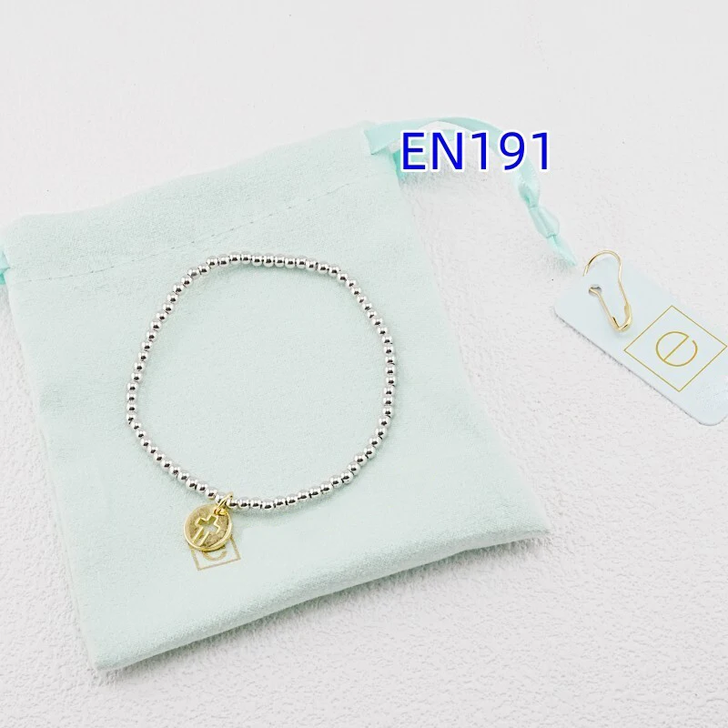 

VKVVA Fashion Jewelry Sliver-plated Bead and Gold-plated Round Cross Mixed Bracelet for Women Birthday Gifts, Unique Gift