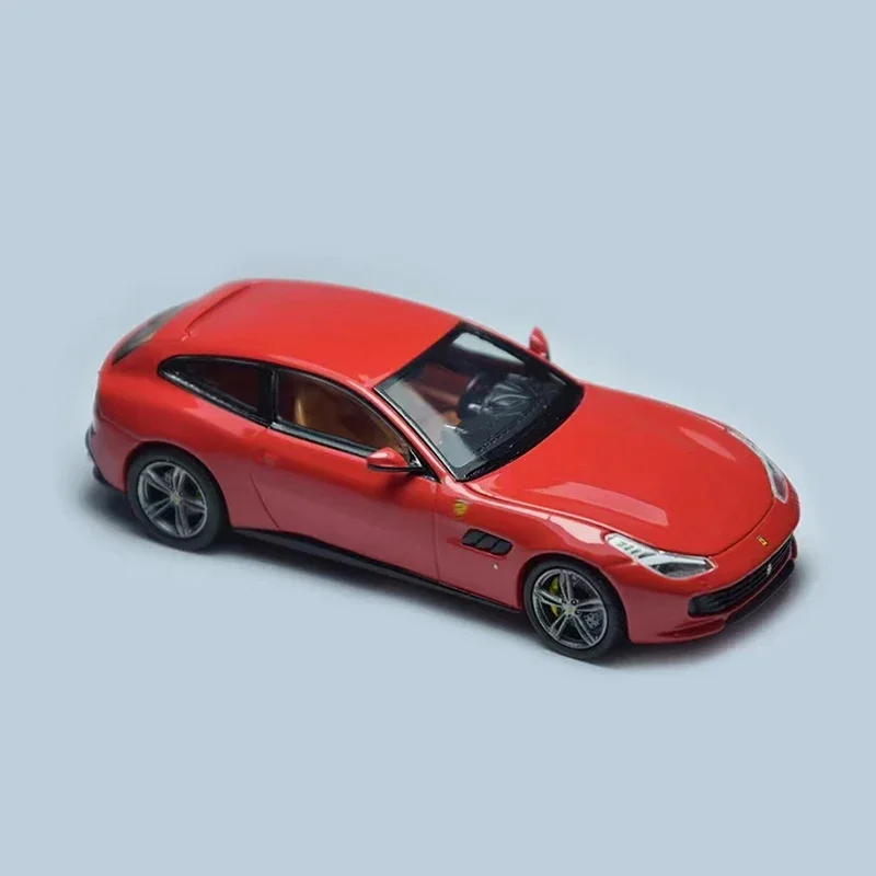 PK 1:64 GTC4 Lusso Opened Hood Diecast Diorama Car Model Collection Miniature Toy Phantom Kinght