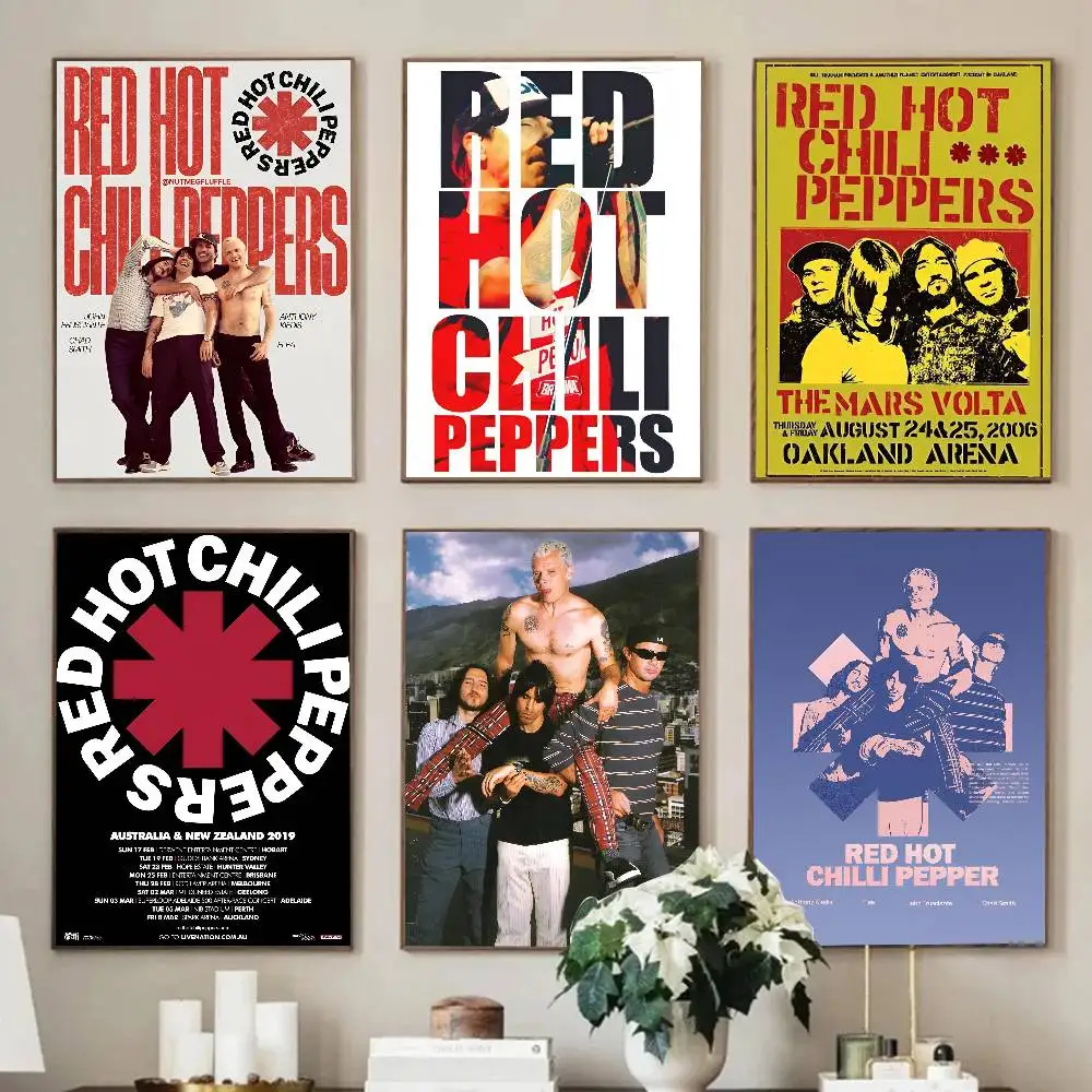 Póster de pimientos R-Red Hot C-Chili Peppers, pinturas decorativas, estudio, dormitorio, Bar, fondo, murales de pared, regalos