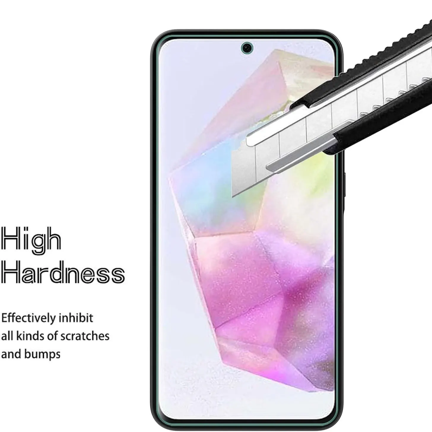 3PCS Screen Protectors for Samsung Galaxy A05 A15 4G A25 A35 A55 Samsung A04 A04E A14 5G A24 A34 A54 Full Cover Tempered Glass