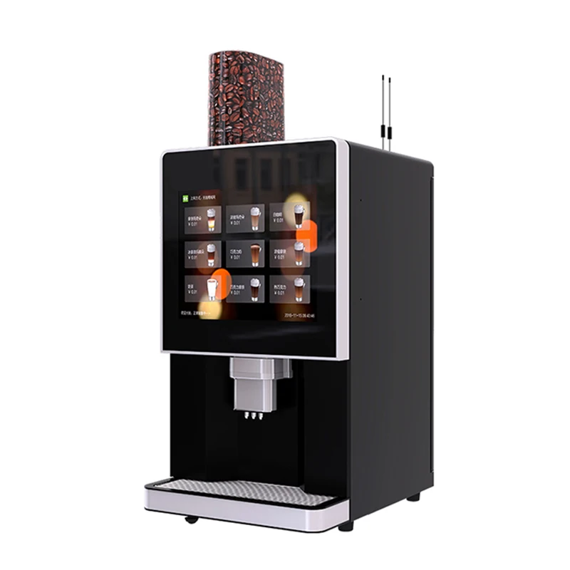 Fully Automatic Stainless Steel Coffee Vending Machine Fast Heating Bean-to-Cup Brewing for Home Office Easy Clean Spanish