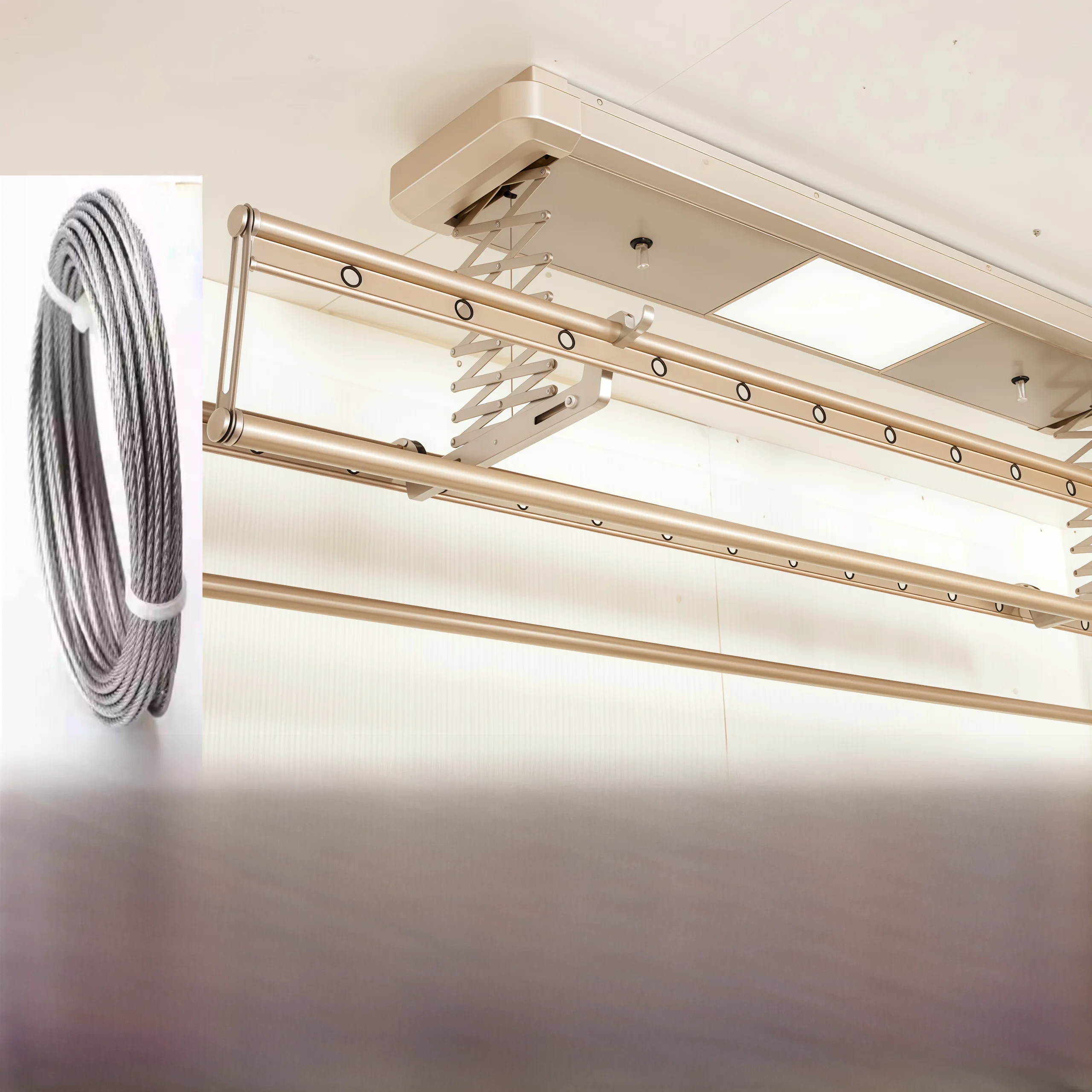 

Умная сушилка для белья для дома и балкона с дистанционным управлением, универсальные аксессуары, стальной трос для замены, Good Wife