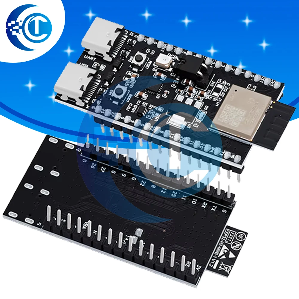 ESP32-H2-DevKitM Development Board: WiFi+Bluetooth (H2 Series) with Thread/Zigbee/BLE Support – Compatible with Arduino