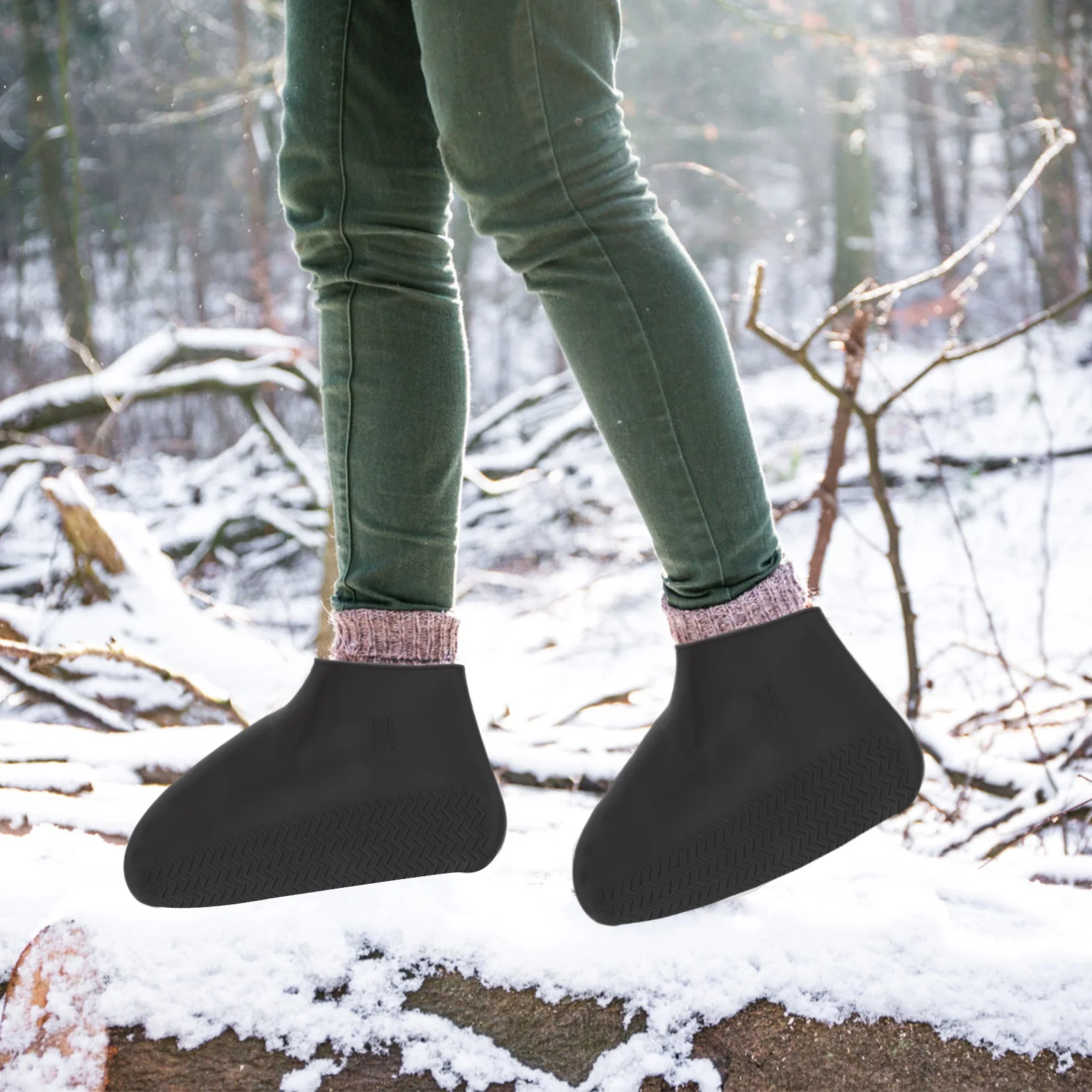 

Waterproof Shoe Covers Rainproof Overshoes Soft Silicone Fit All Sizes Mud Snow Beach Camping Travel