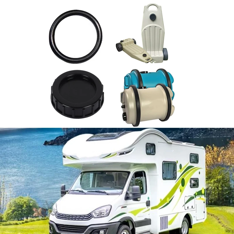 

1set Caravana Aquaroll Wastemaster 80MM Screw On Cap With Seal Caravan Tank Water Waste ES2300 Camper Accessories