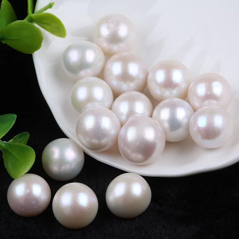 Natural White 13-15mm Edison Round Freshwater Pearl Bead Wholesale For Jewelry Making