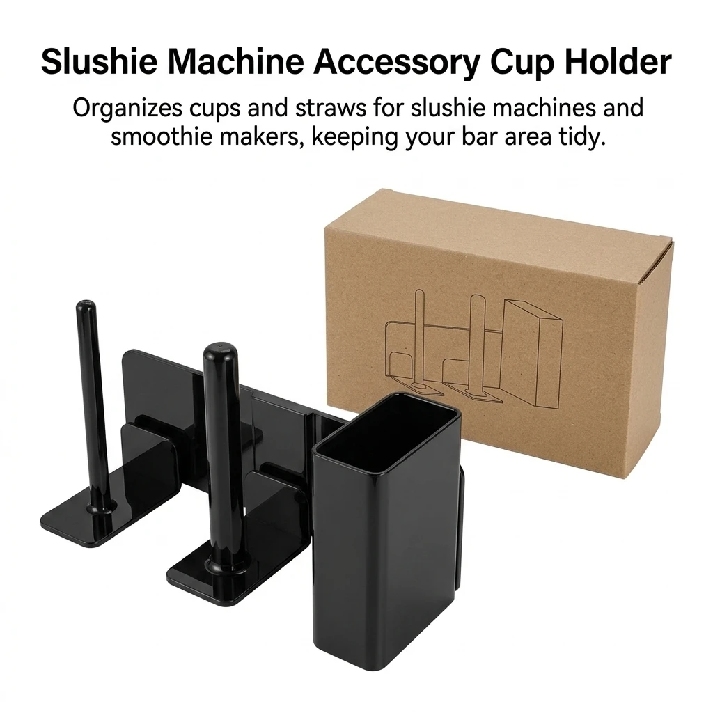 Space-Saving Straw Cup Holder Durable for Kitchen Bar Coffee Shop Smoothie Machine FS301 FS300 Accessories Organizer Rack