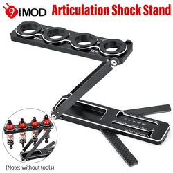 9IMOD RC Tool Articulation Shock Stand Foldable Removable Aluminum for 1/8 1/10 Road Vehicles On-Road Off-Road GT