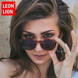 LeonLion Round Vintage Women Sunglasses Brand Designer Glasses Women Shopping Eyewear Women Retro Oculos De Sol Feminino UV400