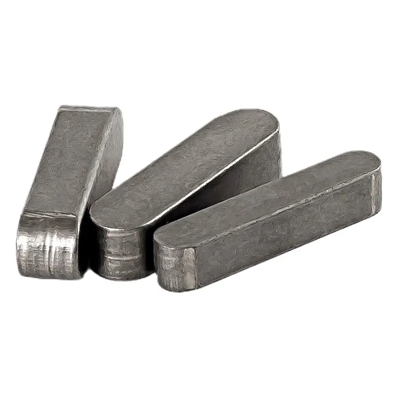 1-50PCS GB1096 A-Type M6 Carbon Steel Parallel Key Round Head Shaft Key for Motor Power Transmission Gearbox Parts