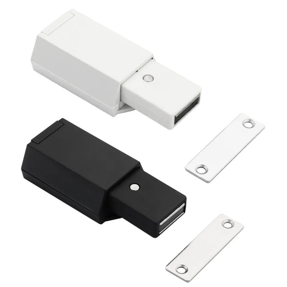 4 pçs empurrar para abrir porta magnética captura imprensa snap estável ímã gabinete captura escondido fácil instalação porta do armário rebounder