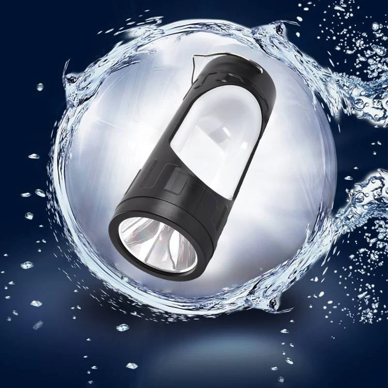 LED Portable Lanterns Hook Multi-functional Type-c Charging Flashlight Outdoor Camping High-power Emergency Searchlight