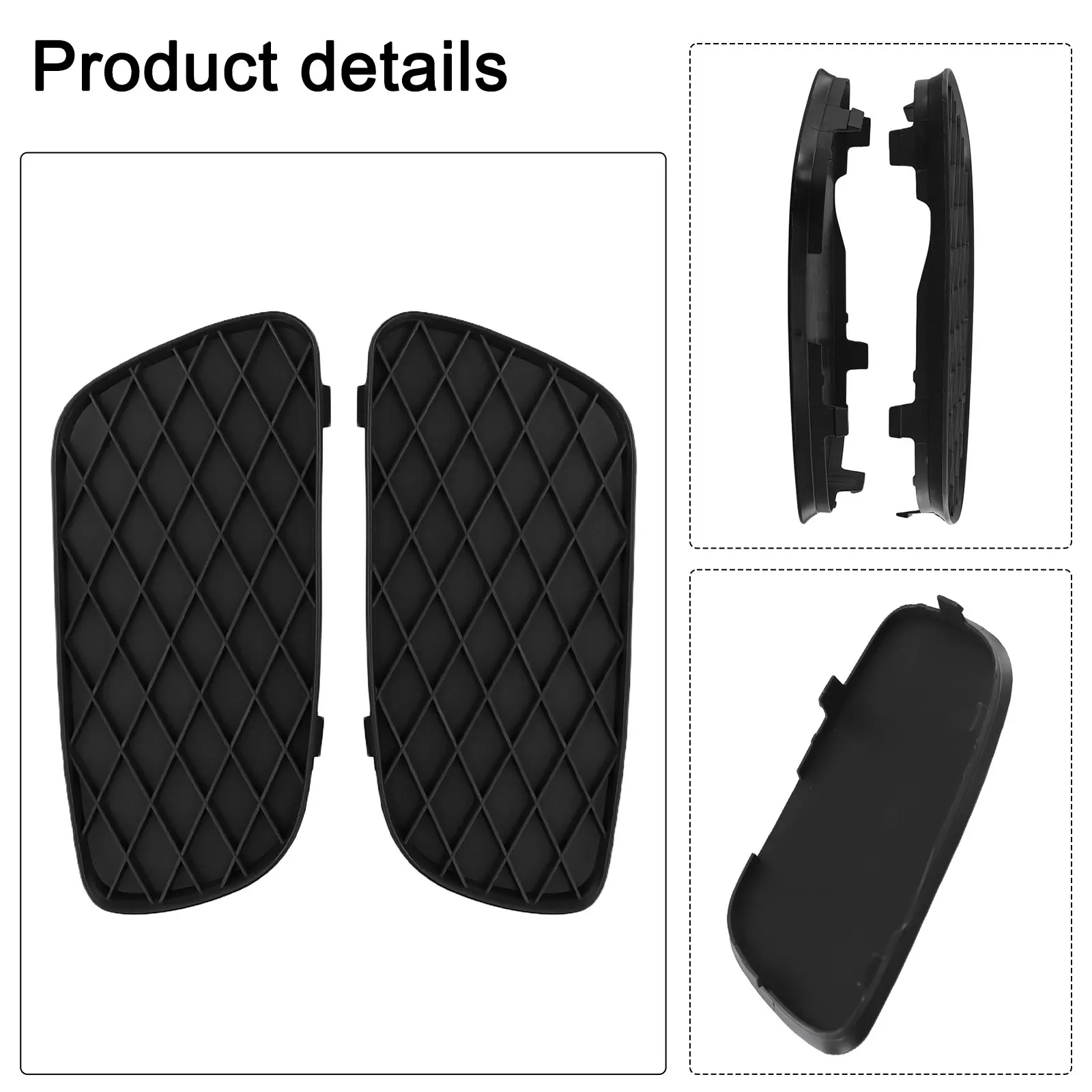 

Bumper Grille For Fortwo 451 Front Lower Cover Fog Lamp Cover High Universality Fitment OEM Numbers Compatibility