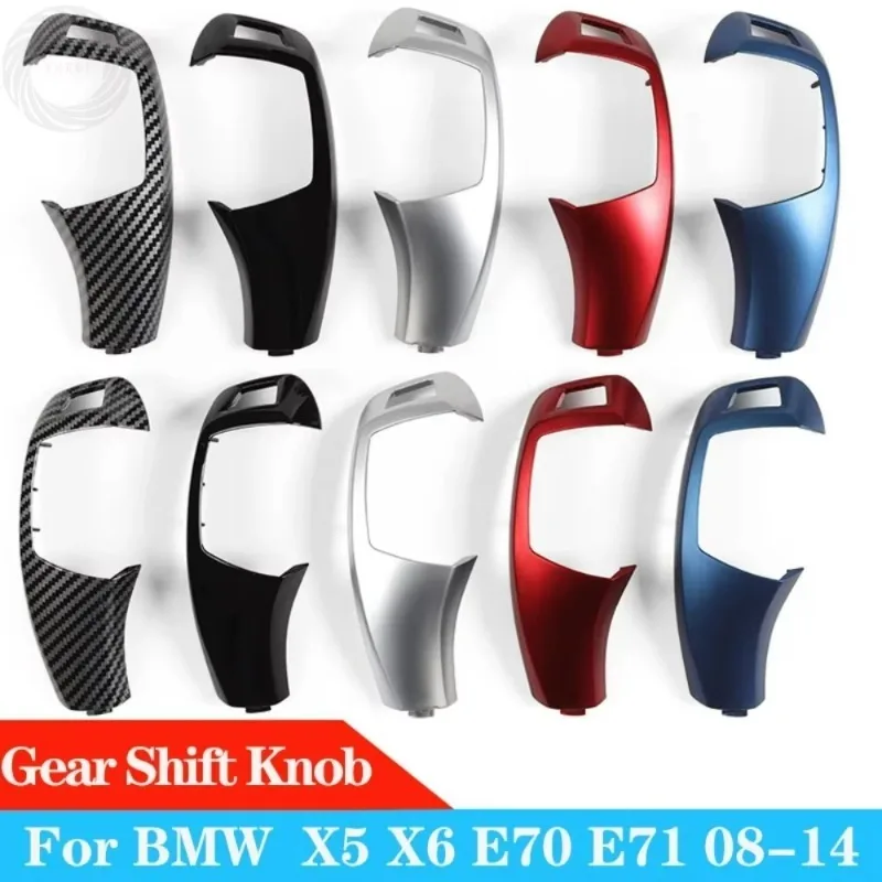 

Glb Suitable for BMW E70 E71 left-hand drive RHD bright black car shift lever knob cover replacement car carbon fiber parts