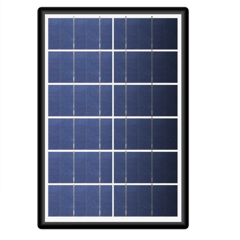 Imagem -05 - Kit de Painel Solar Portátil Gerador Solar Carregamento da Bateria Sistema de Iluminação Célula Solar com Lâmpadas Led 6w