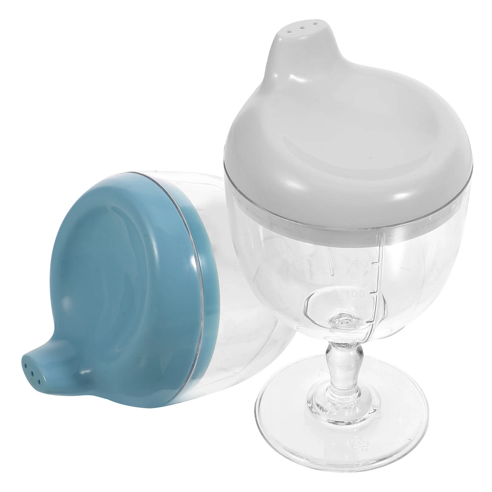 

2pcs Toddler Training Anti-Spill Baby Drinking Goblet Portable Kids Sippy Cup For 1-3 Years Spill Proof Juice Container Reusable