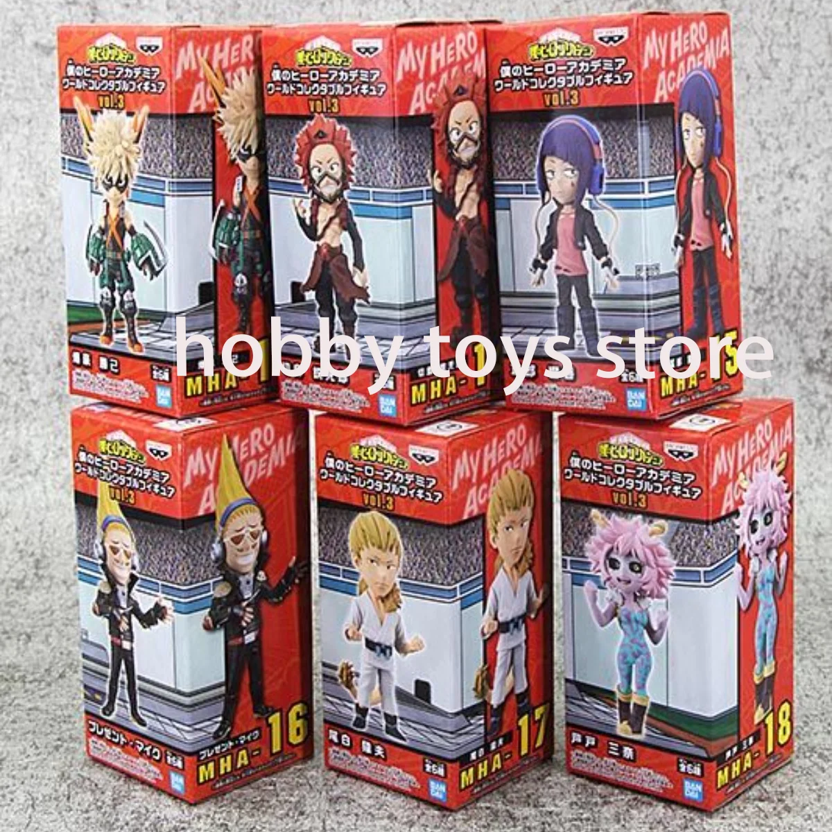 

Bandai My Hero Academia Genuine WCF 7 Cm Shigaraki Tomura Bakugou Katsuki PART3 Anime Action Figures Toys for Kids Gifts
