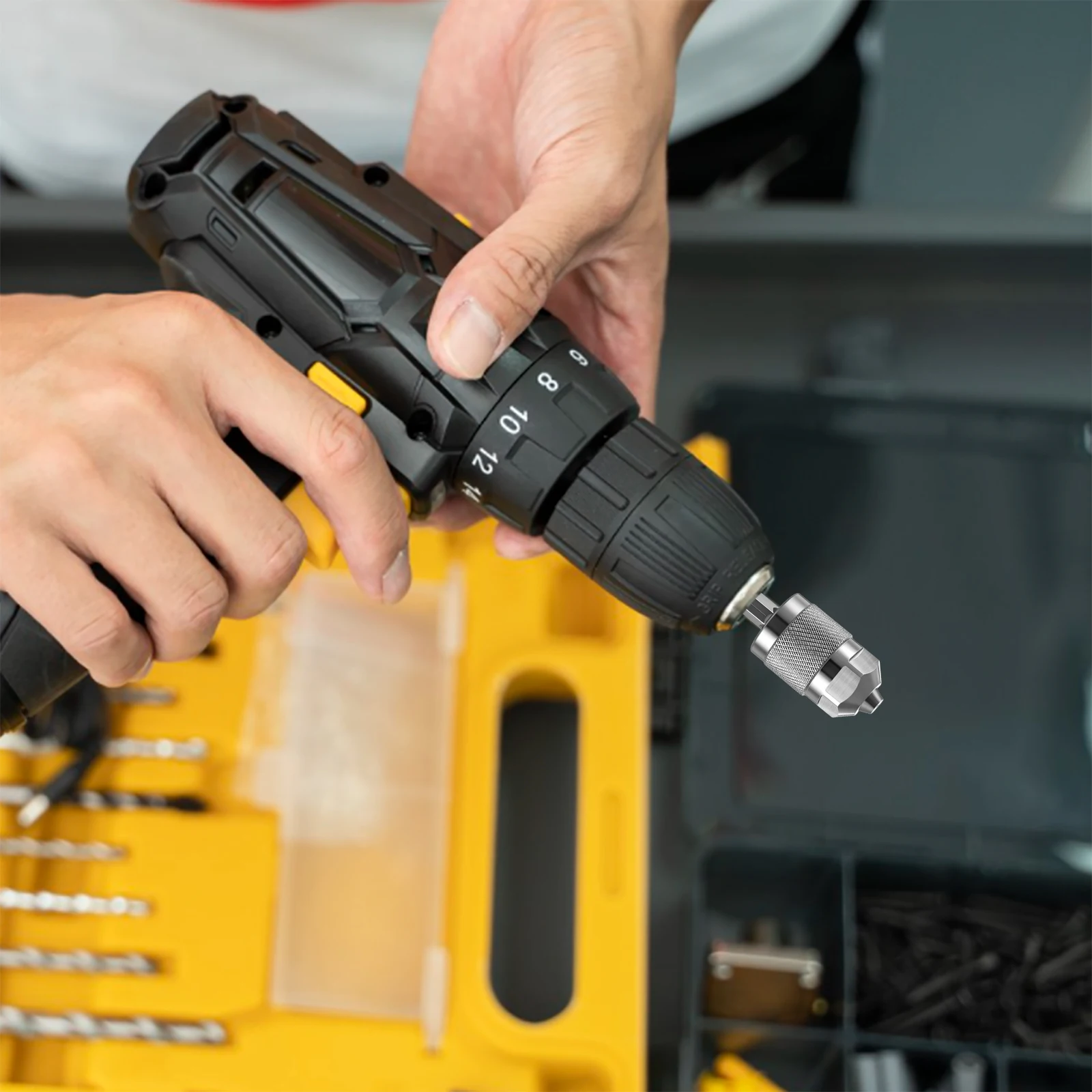 

Адаптер для пневматического сверлильного патрона с тремя кулачками, быстросменный инструмент из алюминиевого сплава для пневматических, электрических и ручных инструментов