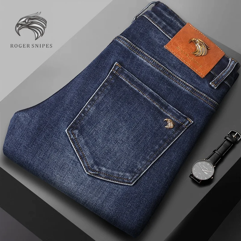 

Мужские джинсы Slim Fit для осени и зимы, эластичные, модные, высококачественная мужская одежда, Гуанчжоу, район Синьтан, Синь