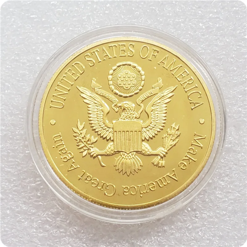 الرئيس الأمريكي 16th أبراهام لينكولن تذكارية عملة مطلية بالذهب تذكارية مجموعة الفن