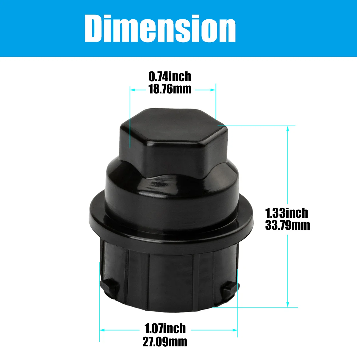 20 X High Quality Black Plastic Wheel Lug Nut Caps For GM For Chevrolet For Dorman Repair OEM # 9593028 9593228 611-618 99970.1