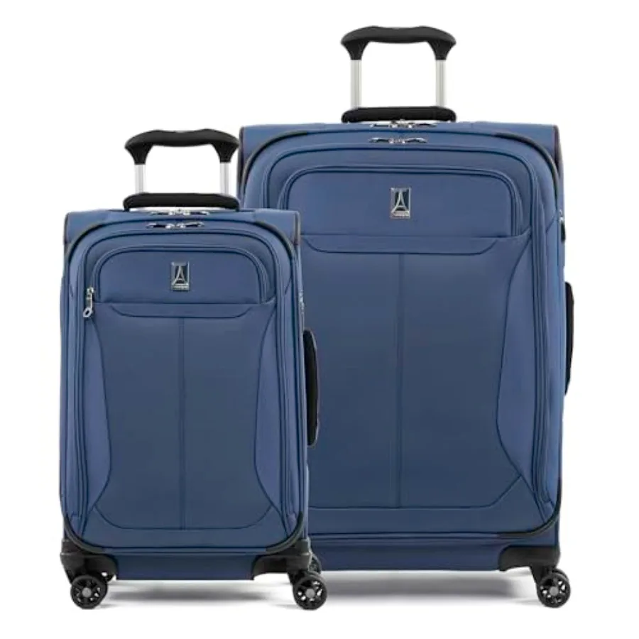 

Комплект из 2-х расширяемых чемоданов Travelpro Tourlite Softside с 4 вращающимися колесами, легкий, синий, для ручной клади, 21 дюйм