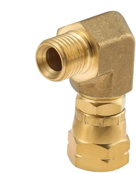 

1 Pc Gas Connection Angle 90 Degree 1/4 Inch Left Male and Female Thread Brass Connection Angle Gas Hose Quick Coupling