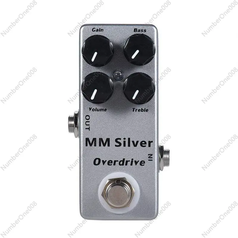 MM OVERDRIVE Guitar Effects Pedal Overdrive 4 Modes Effector Pedalboard Silver For Electric Pedals Tremolo Sound Mixer