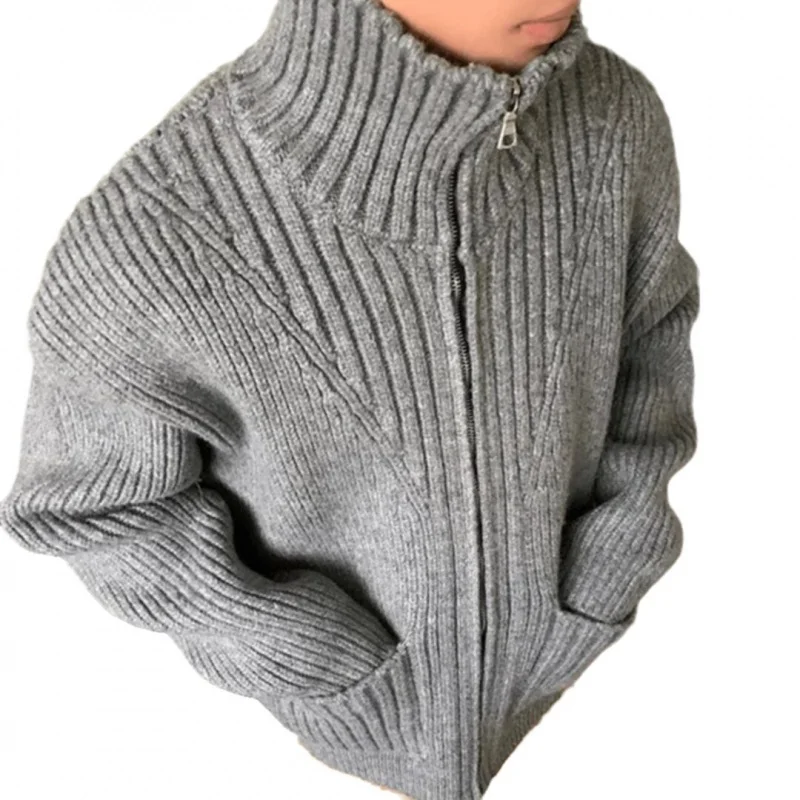 الخريف الشتاء الأمريكية الرجعية المتعثرة تصميم إلكتروني سترة متماسكة سستة الرجال مقنعين سترة الراقية يشعر