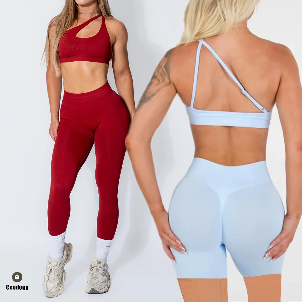 

Nologo Dimpact 2Pcs Women Gym Yoga Set High Waist Scrunch Seamless Shorts Fitness Legging Activewear Workout Outfits Suit XP389
