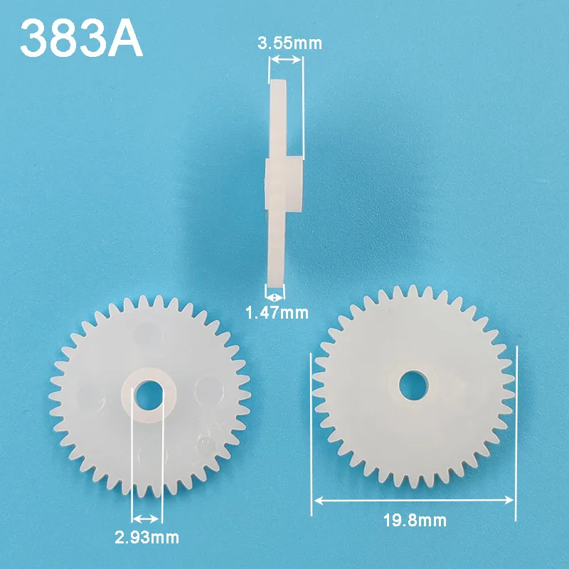 383A 0.5M 20MM Gear Modulus 0.5 38 Tooth Plastic Gear Disc Toy Accessories 10pcs/lot