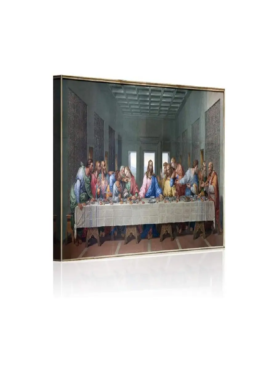 Leonardo Da Vincis The Last Supper Canvas Print  Classic Wall Art Poster for Living Room  Kitchen Decor