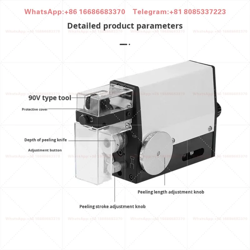 XinFeiXiang XFX-QB Pneumatic Induction Wire Stripping & Cutting Machine Small Precision Pure Pneumatic 4 Square