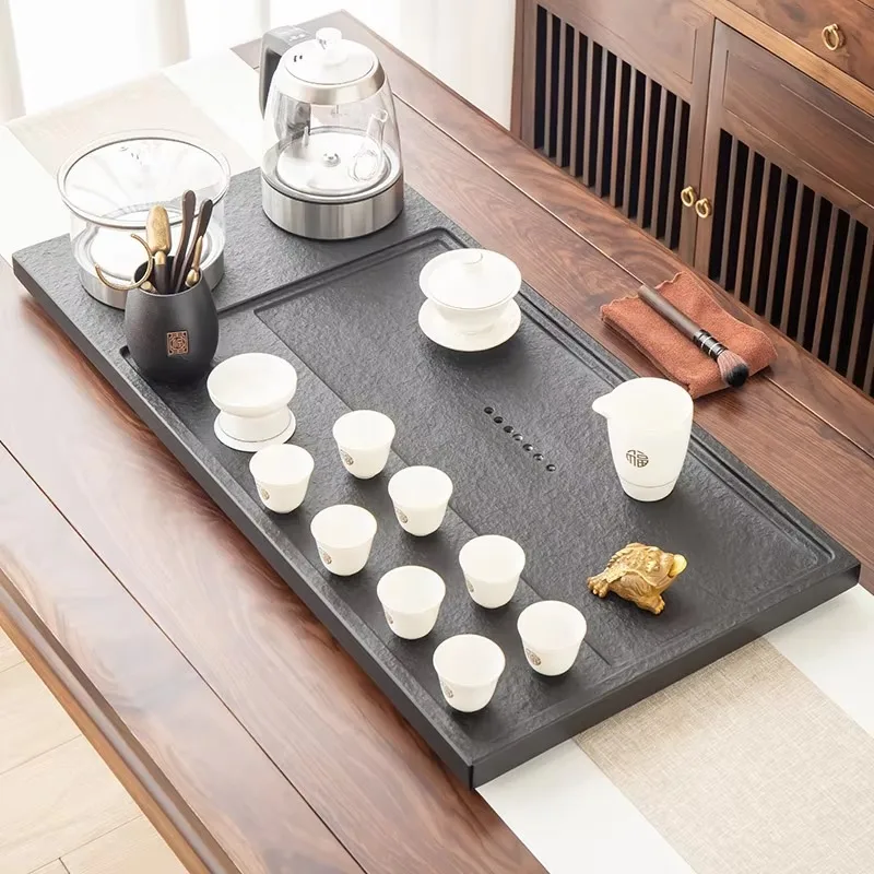 ^Stone Serving Tea Tray Decorative Luxury Accessories Office Valet Chinese Kitchen Tea Tray Living Room Bandejas Home Products
