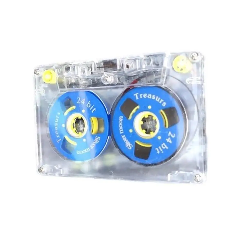 

1pc Transparent Cassette No Tape Shell Cases Plastics Reels Cassettem Data Archiving Audio Video Backup LongTerm Storage