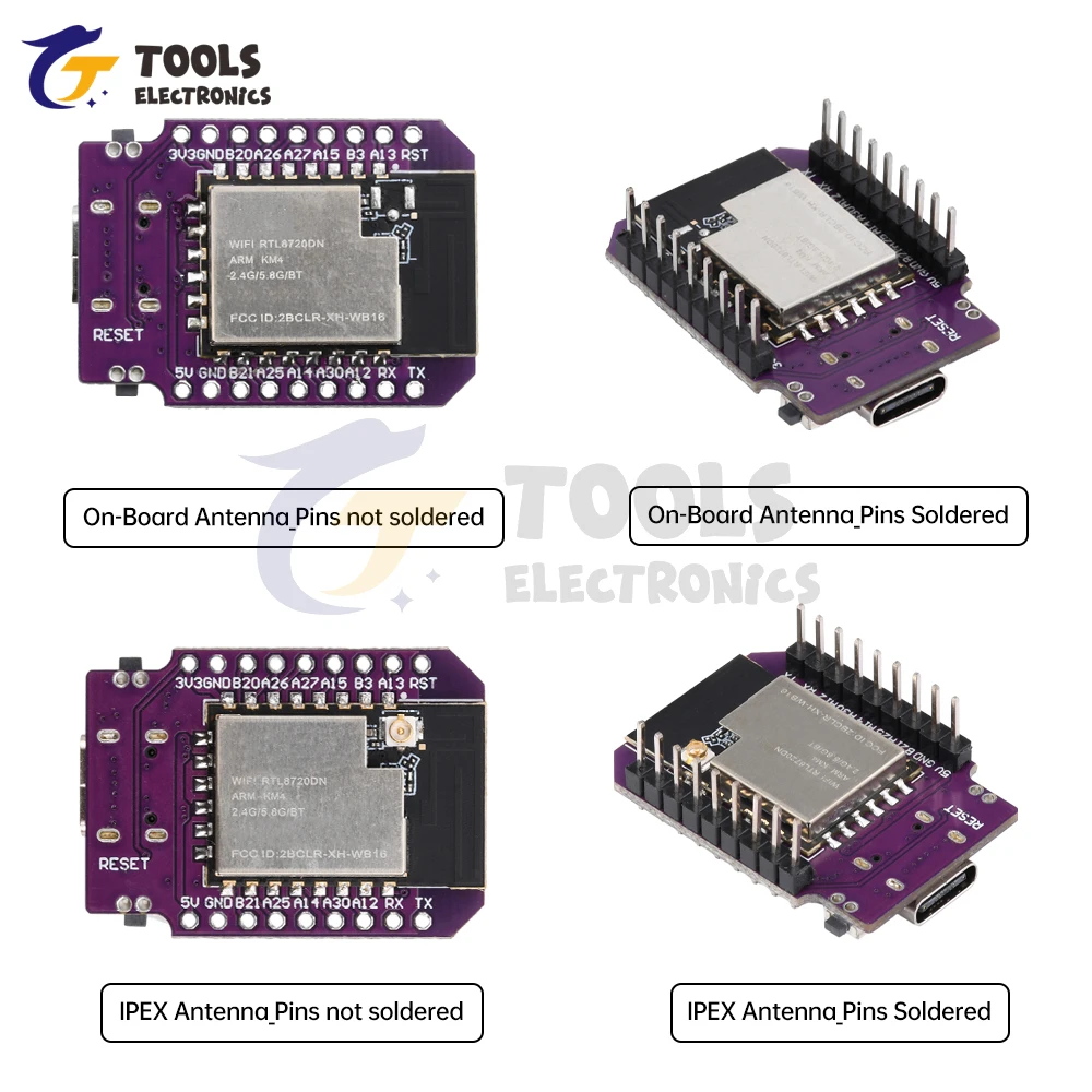 

Mini BW16 Development Board RTL8720DN Dual Band Wifi Bluetooth BLE Module CH340 for arduino