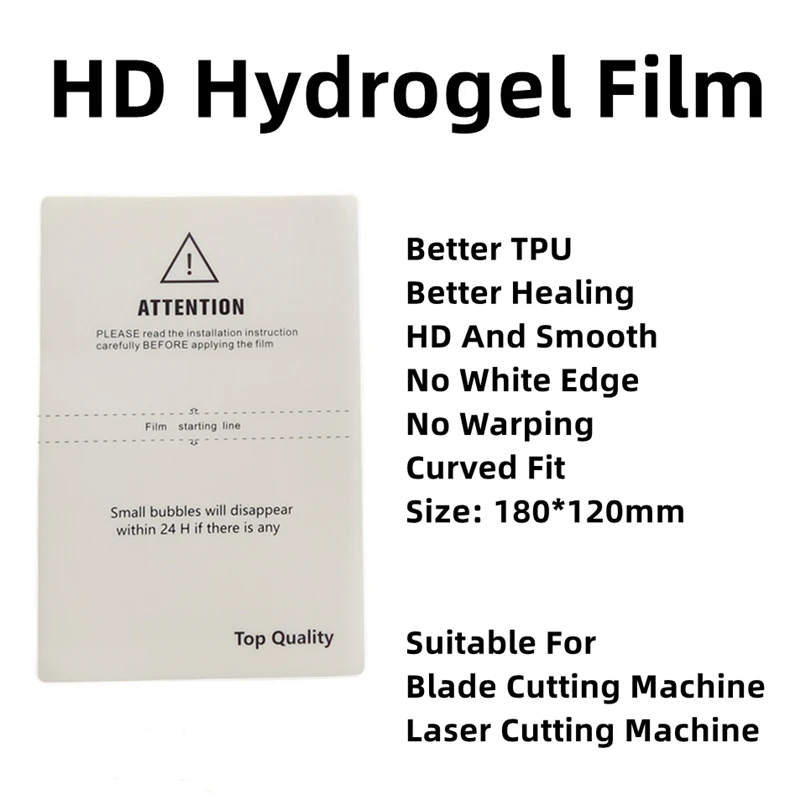 10pcs Top Quality HD Hydrogel Film For All Mobile Phone Universal Protective Film For Blade Cutting Machine TPU Screen Protector