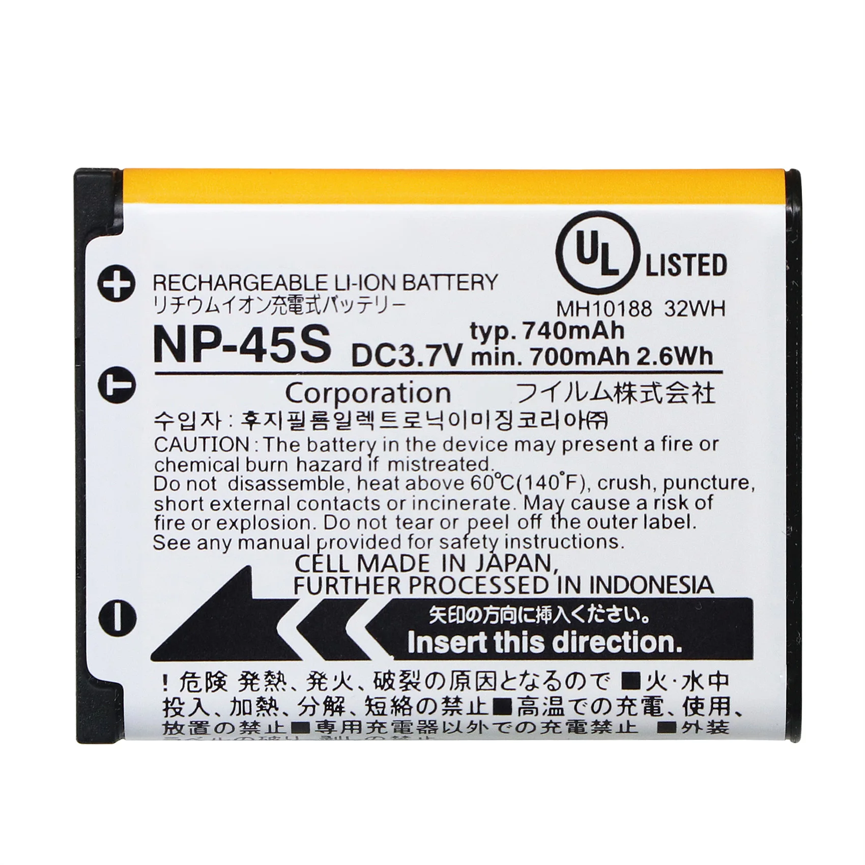 New Original NP-45S NP45S Battery For Fujifilm instax mini90 mini90s JZ305 JZ505 JZ500 JZ300 JX300 JX400 JX405 JX350