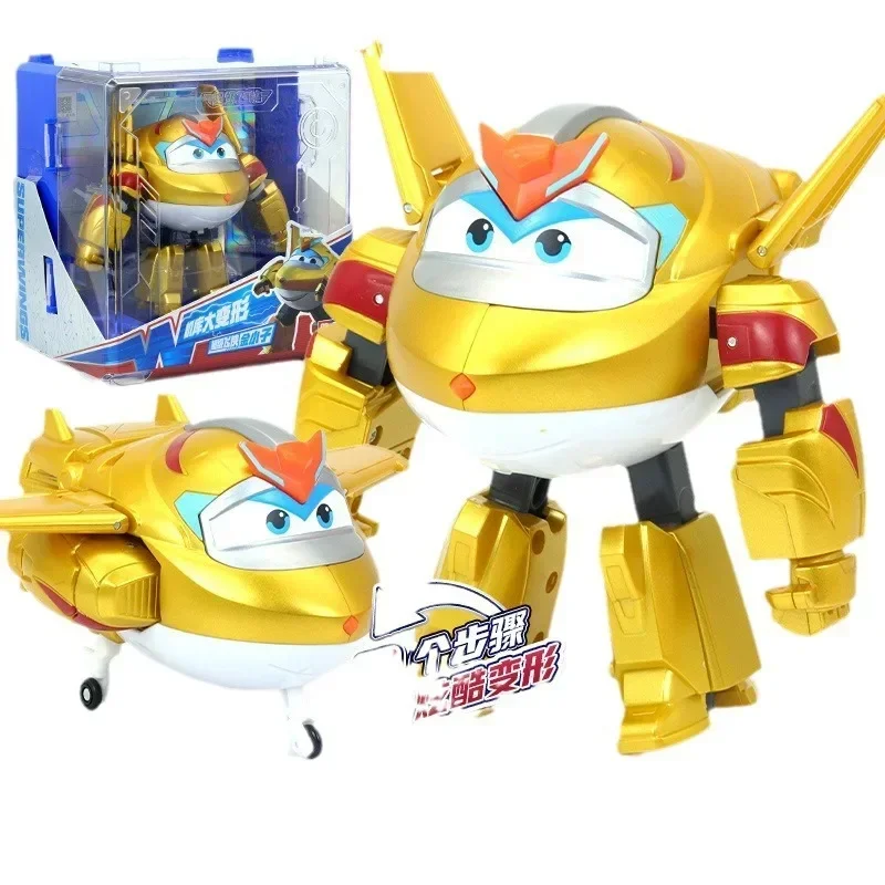 Original Super Wings Anime Figures Jett Golden girl Traver Marty action Figure PVC Statue Collection Model Christmas Toys Gifts