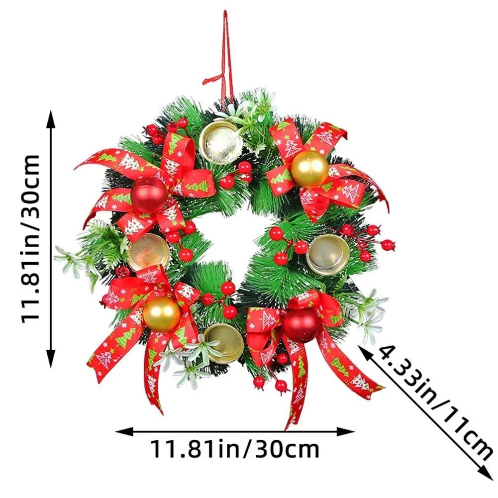 

Christmas Supplies Candle Holders Candlestick Garlands Artificial Christmas Wreath Desktop Decor Festival Gifts